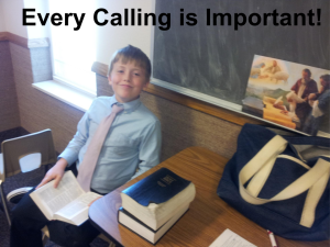 Every Calling is Important !